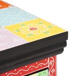 vidaXL Meuble TV mural 60x30x24 cm Bois massif Mangue brut