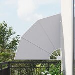 vidaXL Écran de confidentialité pour balcon Gris 115 x 115 cm tissu