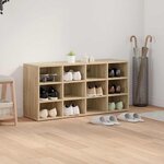vidaXL Cabinet à chaussures avec étagère Chêne Sonoma 103 x 30 x 51 cm
