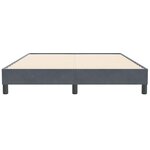 vidaXL Cadre de lit sans matelas gris foncé 160x210 cm velours