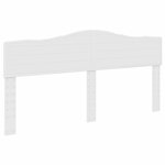 vidaXL Tête de lit Blanc 200 cm Bois d'ingénierie