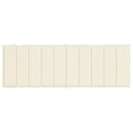 vidaXL Coussin de chaise longue crème 186x58x4 cm tissu oxford