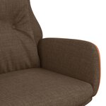 vidaXL Chaise de relaxation Marron Tissu et PVC