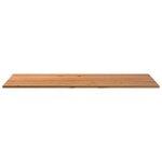 vidaXL Dessus de bureau marron clair bois chêne massif rectangulaire