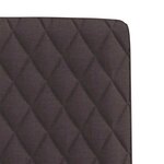 vidaXL Chaises à manger lot de 4 marron foncé tissu