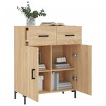 vidaXL Buffet chêne sonoma 69 5x34x90 cm bois d'ingénierie