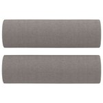 vidaXL Ensemble de canapés 3 Pièces avec coussins taupe tissu