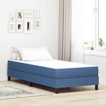 vidaXL Matelas de Lit avec matelas Bleu 100 x 200 cm tissu