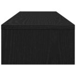 vidaXL Support d'écran en chêne noir 100 x 24 x 13 cm Bois d'ingénierie
