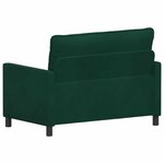 vidaXL Canapé Vert foncé 126 x 81 x 87 5 cm