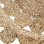 vidaXL Tapis fait à la main Jute tressée 150 cm