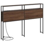 vidaXL Tête de lit de rangement Chêne marron 120 cm Bois d'ingénierie