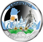 Monnaie ARGENTINA FIFA World Cup Champions Metal 50 Cents Solomon Islands 2026 (PRÉCOMMANDE)