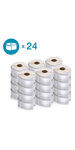 DYMO LabelWriter Pack de 24 rouleaux de 260 étiquettes adresse grand format 36mm x 89mm (Format la Poste)