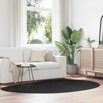 vidaXL Tapis Noir 160 x 230 cm Polyester