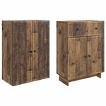 vidaXL Ensemble de Meubles 2 Pièces 66 x 34 5 x 90 cm Bois d'ingénierie