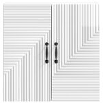 vidaXL Armoire Murale Blanc brillant 59 x 31 x 60 cm Bois d'ingénierie
