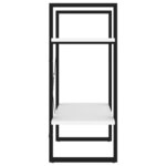 vidaXL Bibliothèque à 2 niveaux Blanc 60x30x70 cm bois d'ingénierie