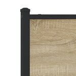 vidaXL Cadre de lit en métal sans matelas chêne sonoma 183x213 cm