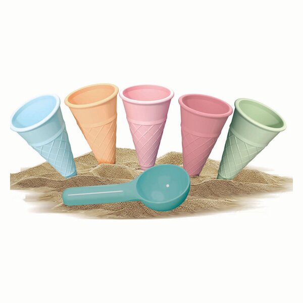 Simba Toys 3405-00BK - Moules à sable pour crème glacée avec cuillère