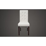 vidaXL Chaises à manger lot de 6 blanc similicuir