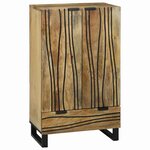 vidaXL Highboard 60x33.5x100 cm en bois massif de mangue