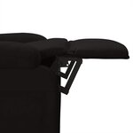 vidaXL Fauteuil inclinable Noir Tissu