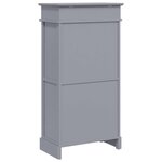 vidaXL Armoire à chaussures Gris 50 x 28 x 98 cm Bois de Paulownia