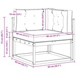 vidaXL Canapé d'angle extérieur Polyester Blanc
