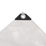 vidaXL Bâche 650 g / m² 3 x 6 m Blanc