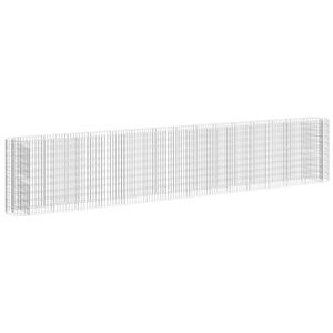 vidaXL Lit surélevé à gabion Fer galvanisé 540x50x100 cm