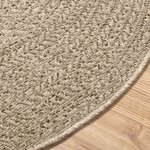 vidaXL Tapis ZIZUR beige Ø 200cm aspect de jute intérieur et extérieur