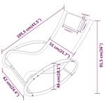 vidaXL Chaise longue avec oreiller acier et textilène crème