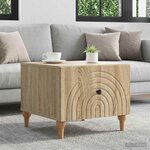 vidaXL Table basse Chêne Sonoma 49 x 50 x 40 cm Bois d'ingénierie