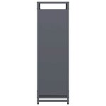 vidaXL Portant de bois chauffage anthracite 44x28x90 cm