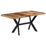 vidaXL Table à manger 140x70x75 cm Bois massif