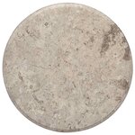 vidaXL Dessus de table Gris Ø50x2 5 cm Marbre