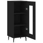vidaXL Buffet Noir 34 5x34x90 cm Bois d'ingénierie