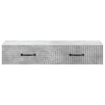 vidaXL Table d'appoint murale 87 5 x 34 5 x 17 cm Bois d'ingénierie