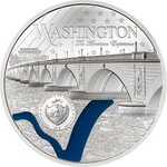 Pièce de monnaie en Argent 20 Dollars g 93.3 (3 oz) Millésime 2025 Tiffany Art WASHINGTON