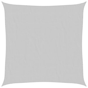 vidaXL Voile d'ombrage gris clair 5x5 m 100 polyester oxford