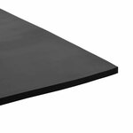vidaXL Tapis de sol Noir 1 2 x 2 m Caoutchouc