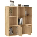 vidaXL Bibliothèque Chêne sonoma 98x30x98 cm Bois d’ingénierie