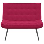 vidaXL Banc rouge bordeaux 110x74x84 cm velours