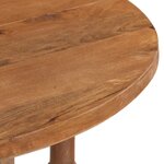 vidaXL Table à manger Rond 110x76 cm Bois de manguier massif