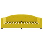 vidaXL Lit de jour avec matelas jaune 100x200 cm velours