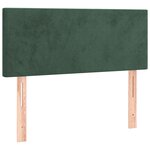 vidaXL Sommier à lattes de lit avec matelas Vert foncé 90x190 cm