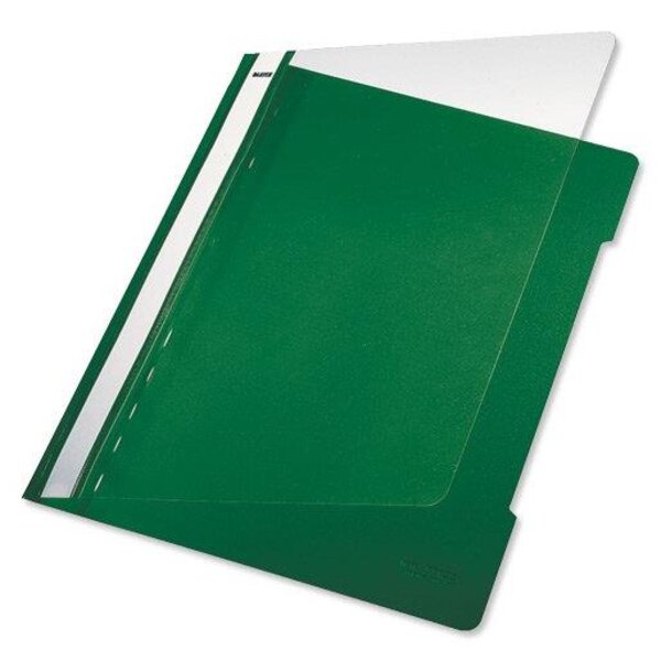 Lot de 25 chemise à lamelle Standard A4 PVC Vert LEITZ