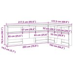 vidaXL Tête de lit de rangement Bois ancien 160 cm Bois d'ingénierie