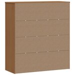 vidaXL Hutch MOLDE Caramel 90 x 35 x 100 cm Bois de pin massif